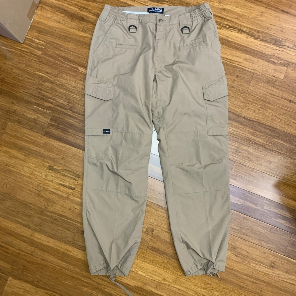 LAPG Operator Tactical Pants Mens Size 38 x 32‎ Cargo Double Knee Elastic Waist